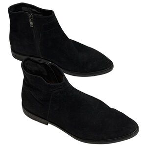 Via Spiga Men's Black Suede Boots
